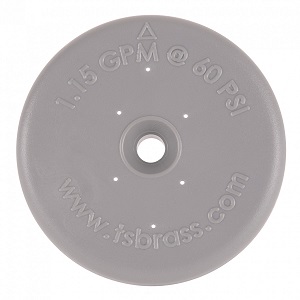 SPRAY VALVE FACE-2-1/8&quot; ROUND FOR B-0107 GRAY PLASTIC