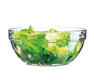 STACKABLE SERVING  BOWL-GLASS-144 OZ 