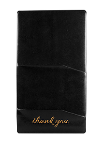 CHECK PRESENTER-SINGLE PANEL- 5x9-&quot;THANK YOU&quot;-BLACK