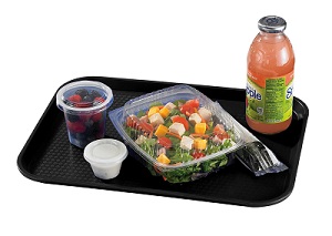 TRAY FAST FOOD 12X16 BLACK