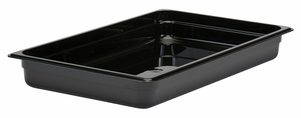 FOOD PAN FULL SIZE 2.5D BLACK