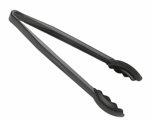 TONGS 12&quot; SCALLOP GRIP BLACK