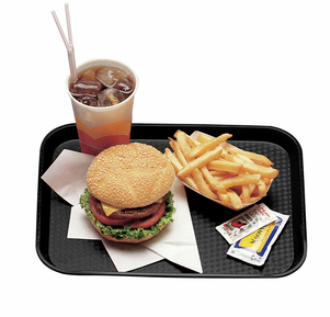 TRAY FAST FOOD 14X18 BLACK