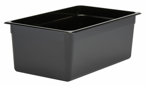 FOOD PAN FULL SIZE 8&quot;D BLACK