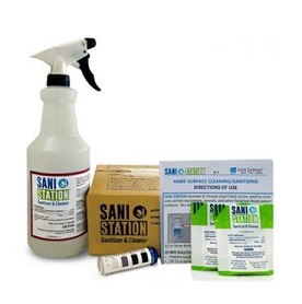 SANI STATION HARD SURFACE KIT-  (1)SPRAY BOTTLE,CLEANER PK AND 