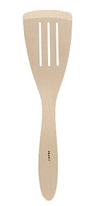 SPATULA-12&quot; SLOTTED-BEACHWOOD