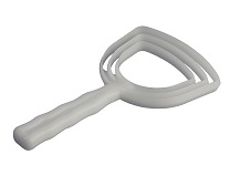 BONE DUST SCRAPER-SQUARE  PLASTIC MOLDED GRIP