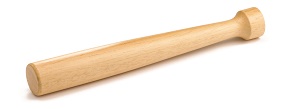 MUDDLER-8&quot; NATURAL WOOD