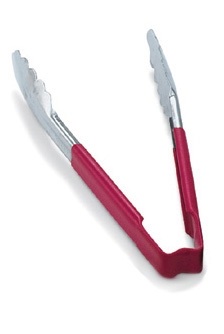 UTILITY TONG- 9&quot; RED KOOL TOUCH HANDLE