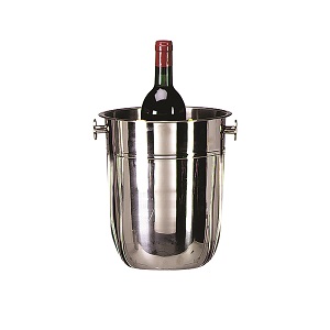 WINE BUCKET-STAINLESS STEEL 8-3/4&quot;D X 10&quot;H