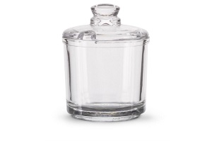 CONDIMENT JAR W/ LID 6OZ GLAS S