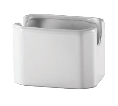 SUGAR PACK HOLDER-CERAMIC  WHITE