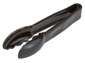 TONGS  6&quot; SCALLOP GRIP BLACK