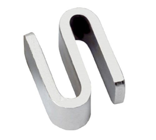 S-HOOK/SHELF CONNECTOR-2PK CHROME