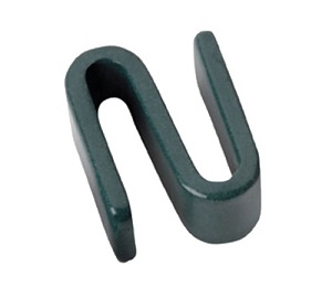 S-HOOK/SHELF CONNECTOR-2PK GREEN EPOXY COATED