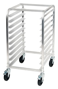 SHEET PAN RACK-10 TIER ALUMINUM W/BRAKES (KD)