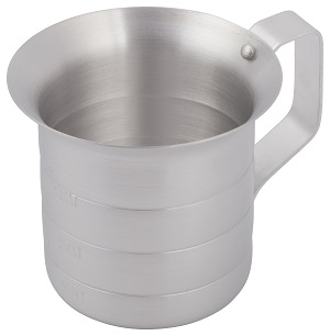 MEASURE CUP  1/2 QT ALUMINUM