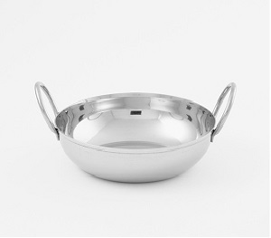 BALTI DISH W/HANDLES-18 OZ SS