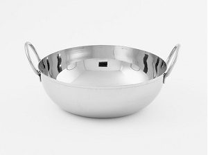 BALTI DISH W/HANDLES-32 OZ SS