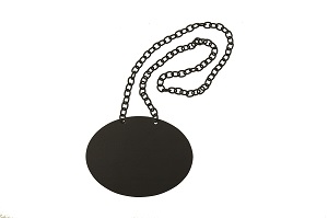 CHALKBOARD NECKLACE FOR  BEVERAGE DISPENSERS