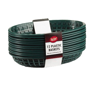 BASKET-CLASSIC OVAL GREEN 9-1/4 X 6 X 1-3/4