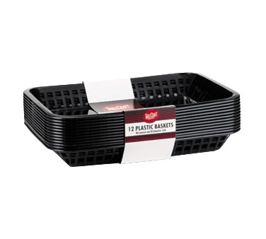 BASKET-RECTANGULAR BLACK  11-3/4 X 8-1/2 X 1-1/2