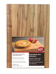 BUTCHER BOARD-15 X 20 X 1-3/4 BIRCHWOOD HAND WASH ONLY