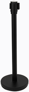 STANCHION-6.5FT RETRACTABLE BLACK