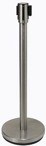 STANCHION-6.5FT RETRACTABLE STAINLESS STEEL