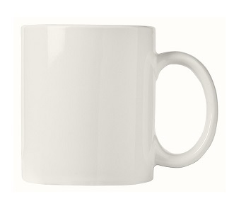 MUG, 12OZ, BRIGHT WHITE, 12  PER CASE