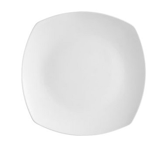 COUPE PLATE- 6-1/4&quot;SQUARE SUPER WHITE 3 DZ/CASE