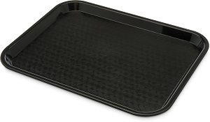 CAFE TRAY BLACK NSF 10x14