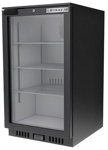 MERCHANDISER-1 DOOR W/LOCK  21&quot;WX25&quot;D-BLACK EXTERIOR