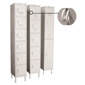 GSW EL-6DR LOCKER LOCKER-6-TIER 12&quot;Wx77&quot;H 6&quot;LEGS