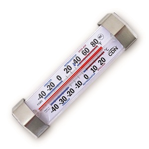 REFRIGERATOR/FREEZER  THERMOMETER-HORIZONTAL W/CLIP