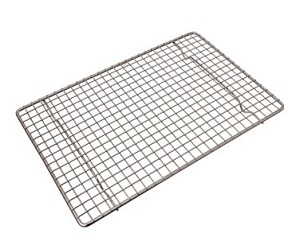 SHEET PAN GRATE-1/4 SHEET 8&quot;X12&quot; ZINC PLATED WIRE