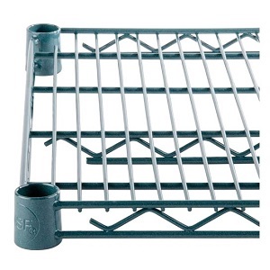 WIRE SHELF GREEN 18X24 W/SPLIT SLEEVES