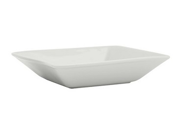 BOWL-38OZ/8 7/8&quot; SQUARE  PORCELAIN  WHITE 1 DZ/CASE