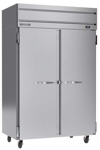 REFRIGERATOR-2 DOOR SOLID 52&quot;W-TOP MOUNT 3&quot; CASTER