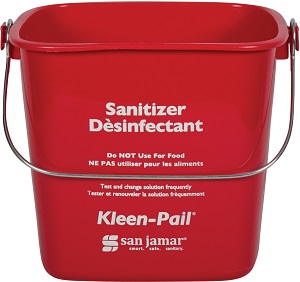 KLEEN PAIL-6 QT RED