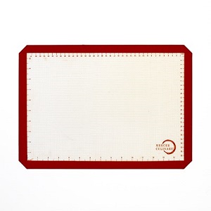 BAKING MAT HALF SIZE ORANGE BORDER