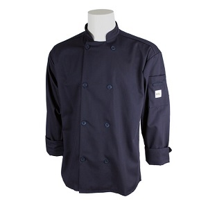 CHEFS JACKET-3/4 SLEEVE NAVY  BLUE LARGE 