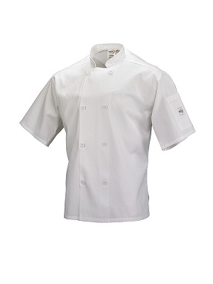 CHEFS JACKET-SHORT SLEEVE  WHITE EXTRA LARGE