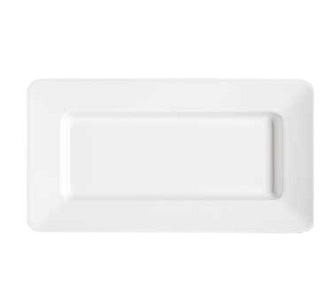 PLATE-15X8-WHITE-MELAMINE