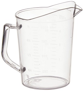 MEASURING CUP  1 QUART POLYCARBONATE 