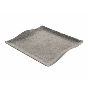 PLATTER-11X11-MELAMINE-GREY