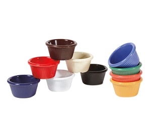 RAMEKIN-2 OZ-FLUTED-BLACK DZ