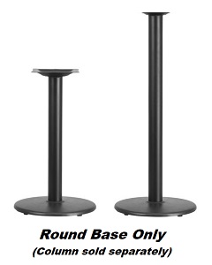 BASE ONLY-ROUND 18&quot; BLACK