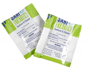 SANI STATION SANITIZER-1/2OZ,  100-PRE-PORTIONED PK/CASE