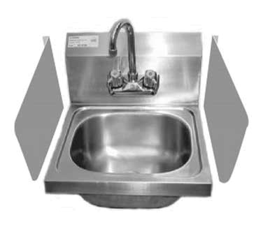 SPLASH GUARD FOR HANDSINK 15&quot;x12&quot; - STAINLESS